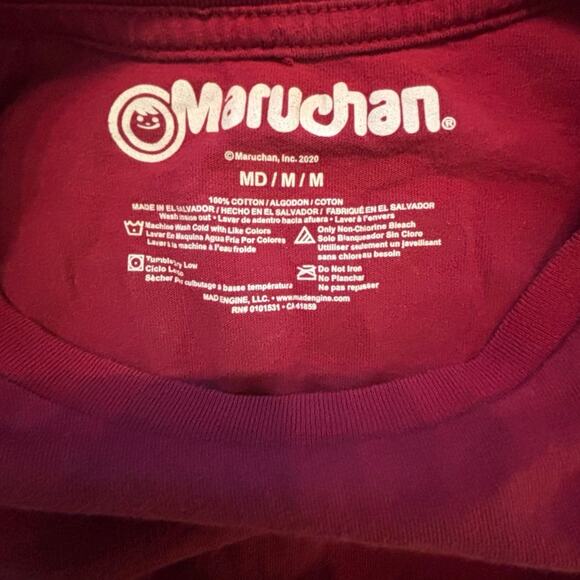 Maruchan Ramen Funny Size Med Long Sleeve Crewneck T-Shirt - Picture 3 of 6